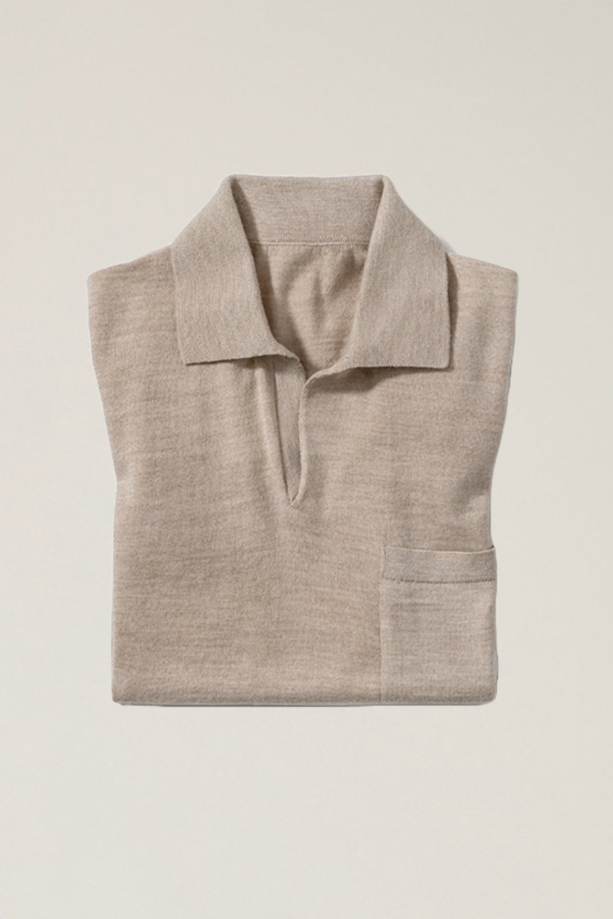 Cotton Cashmere Knit Polo