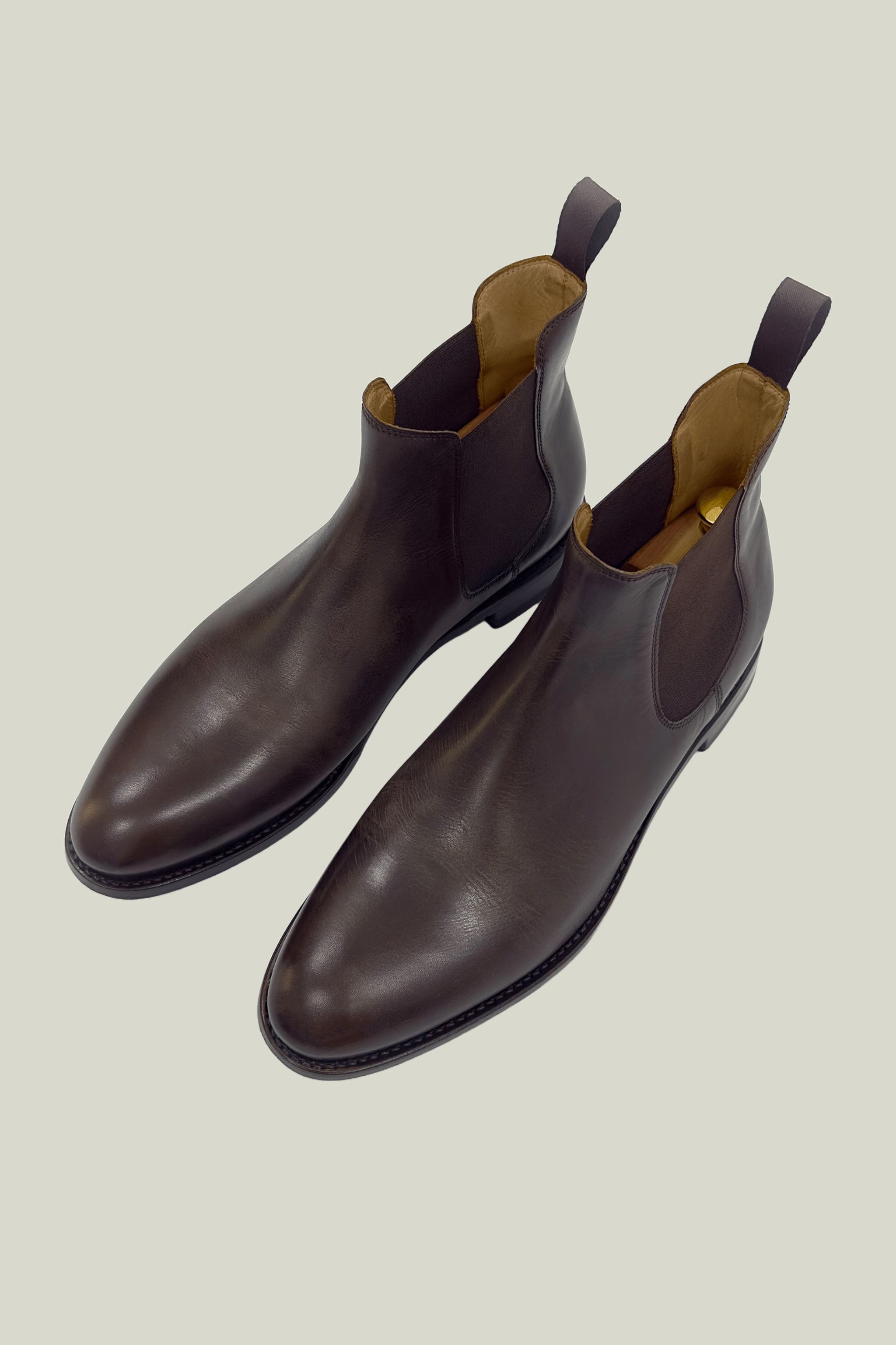 Dark Brown Chelsea Boot custom made in Sydney Australia.
