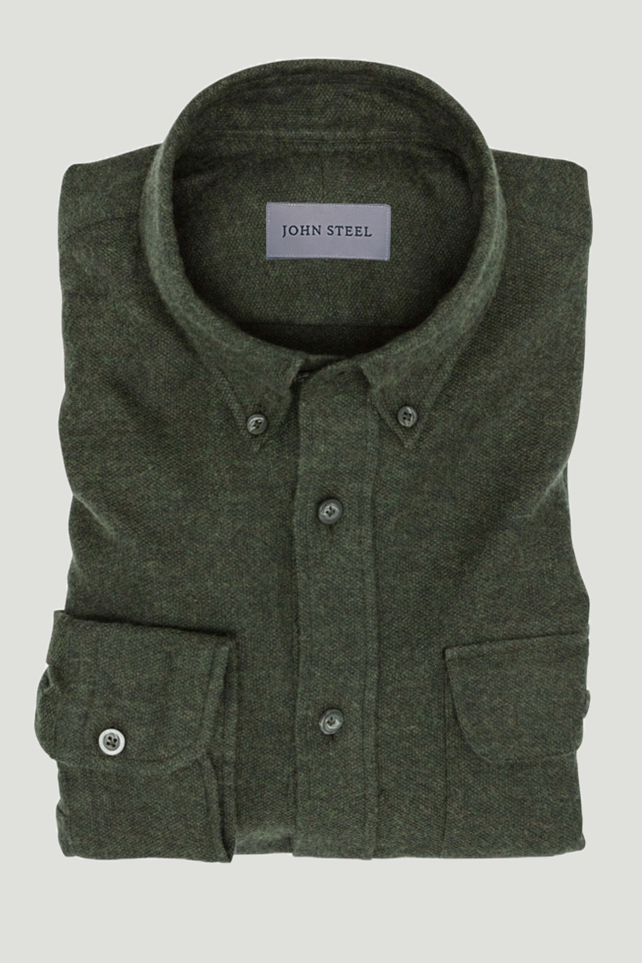 Green Flannel Overshirt custom tailored in Sydney Australia.
