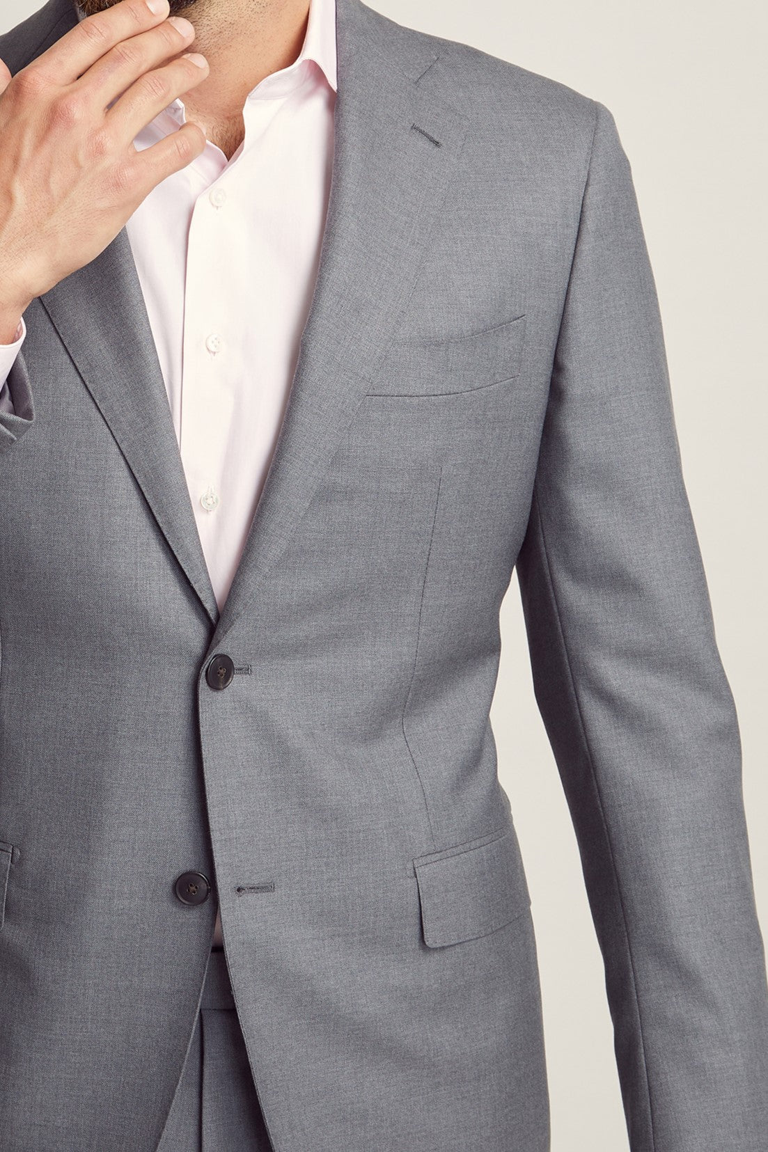 Luxury Grey Suit custom tailored in Sydney Australia.