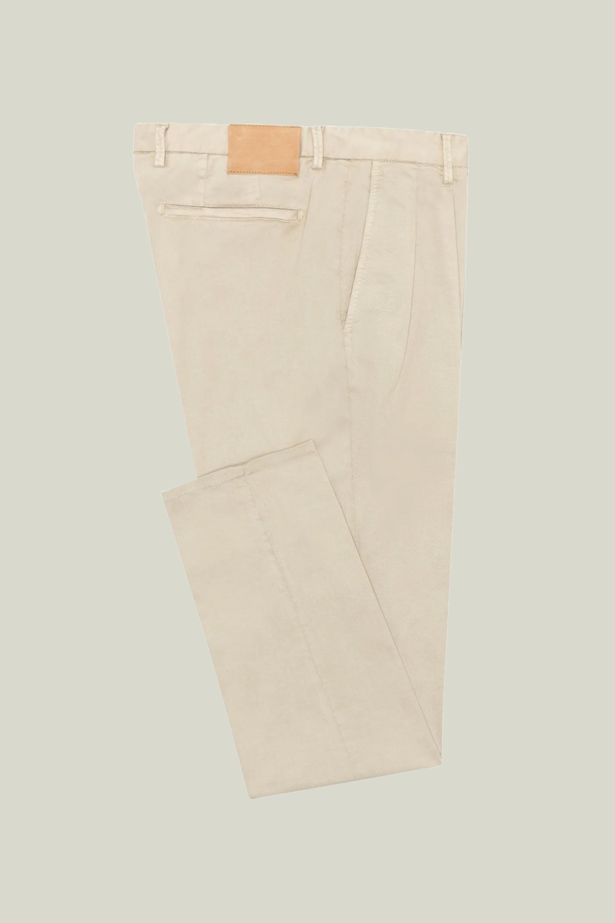 Oatmeal Light Weight Chinos custom tailored in Sydney Australia.