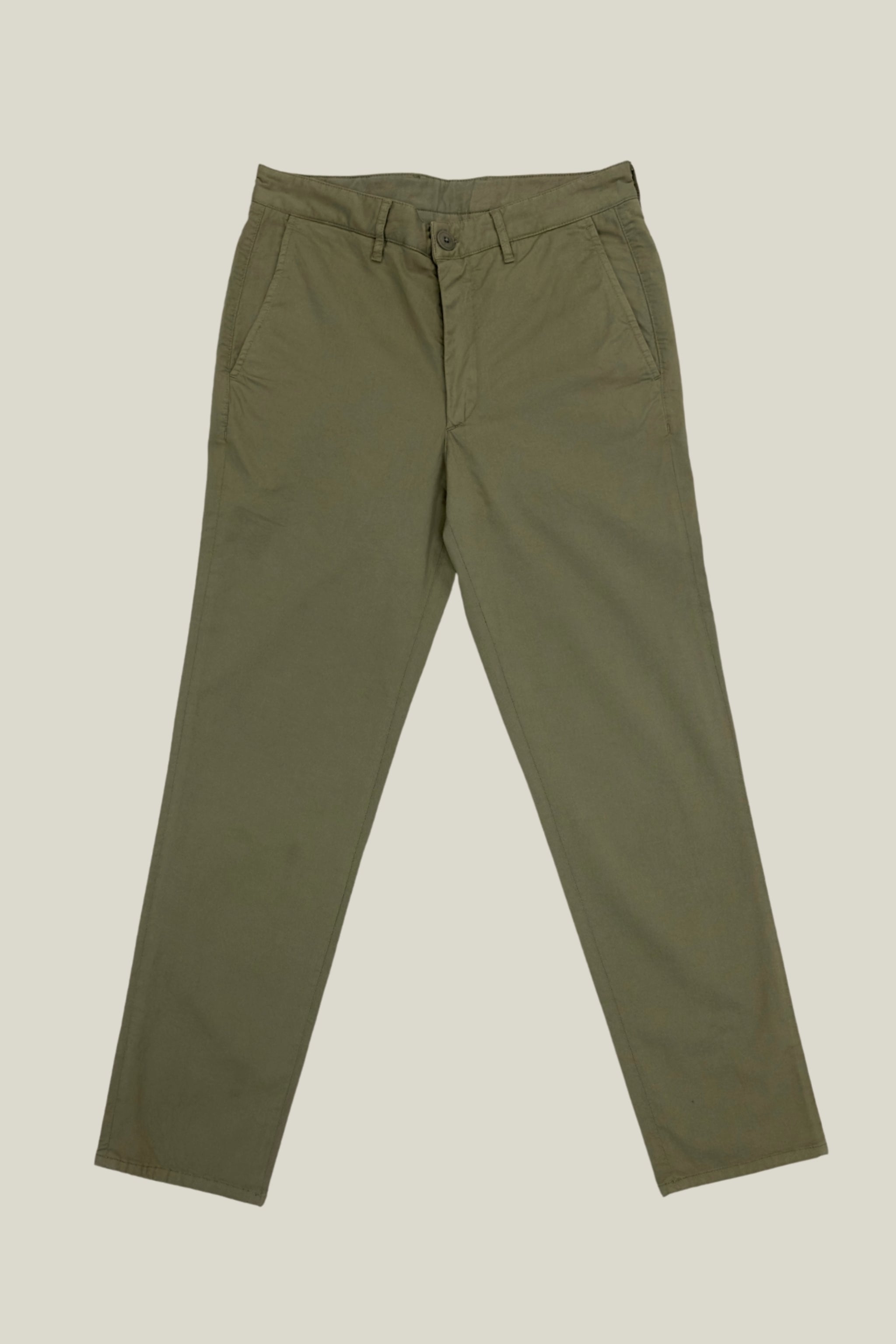 Olive Light Weight Chinos custom tailored in Sydney Australia.