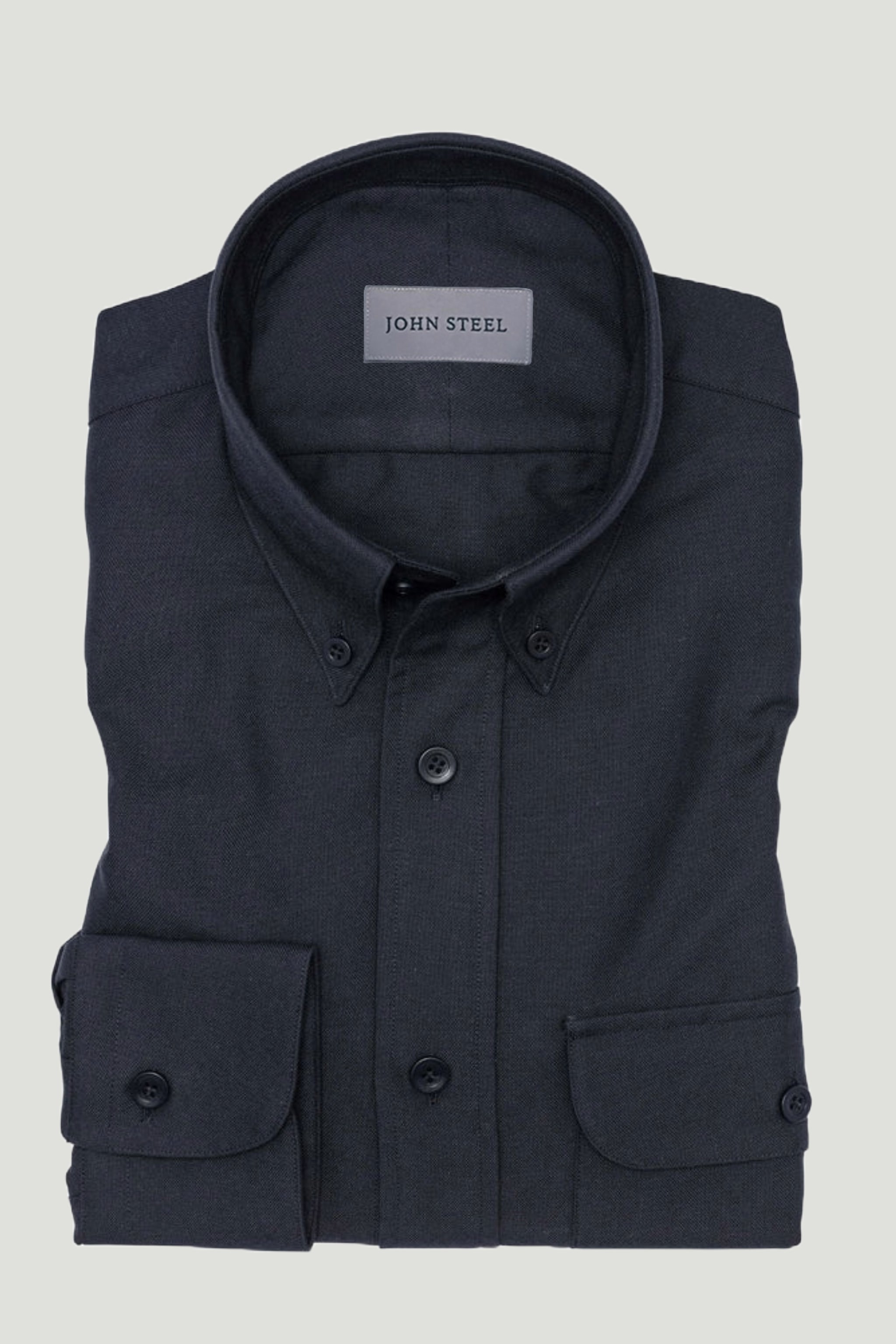 Midnight Blue Oxford Button Down Shirt custom tailored in Sydney Australia.