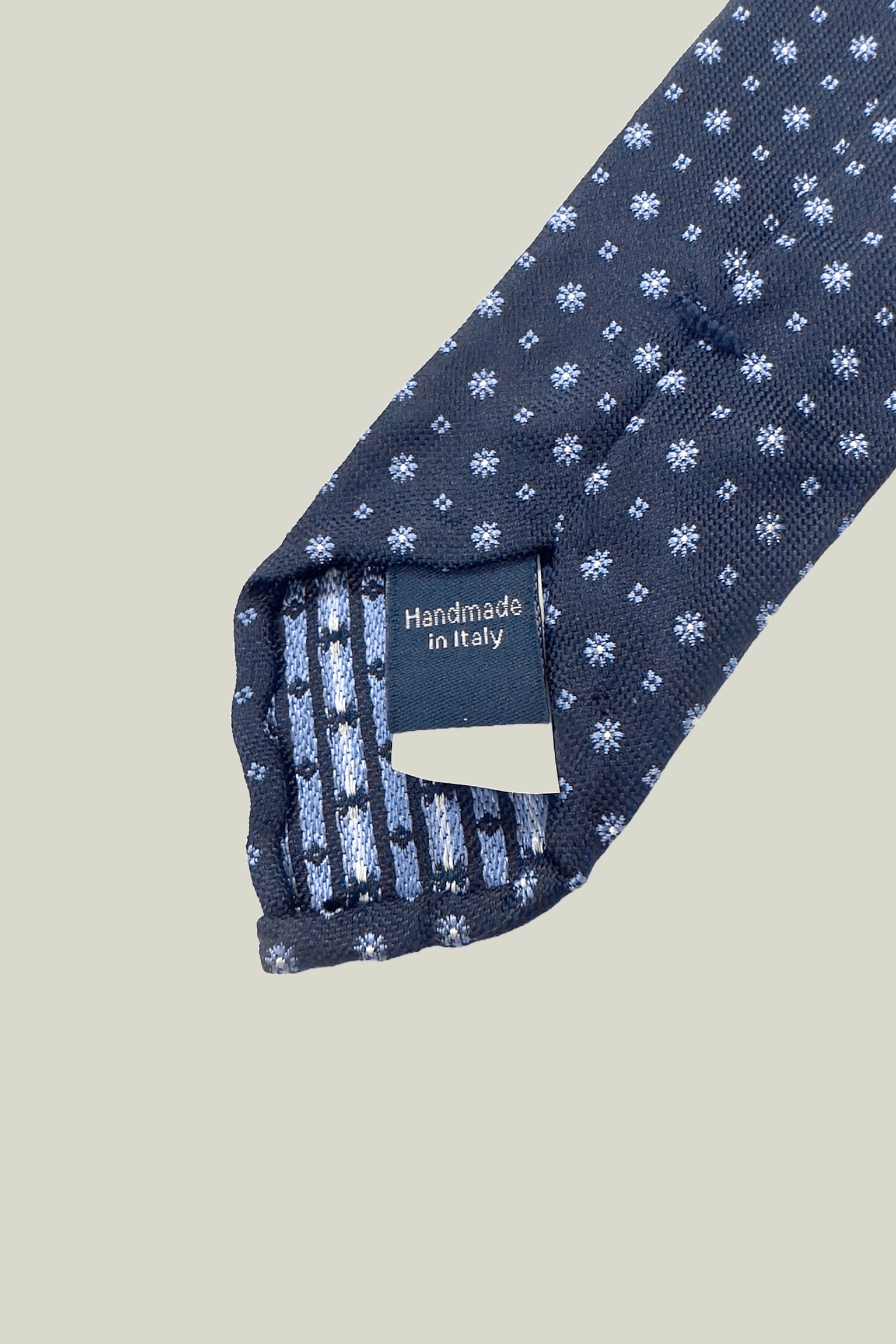 Blue Floral Silk Tie made in Italy.