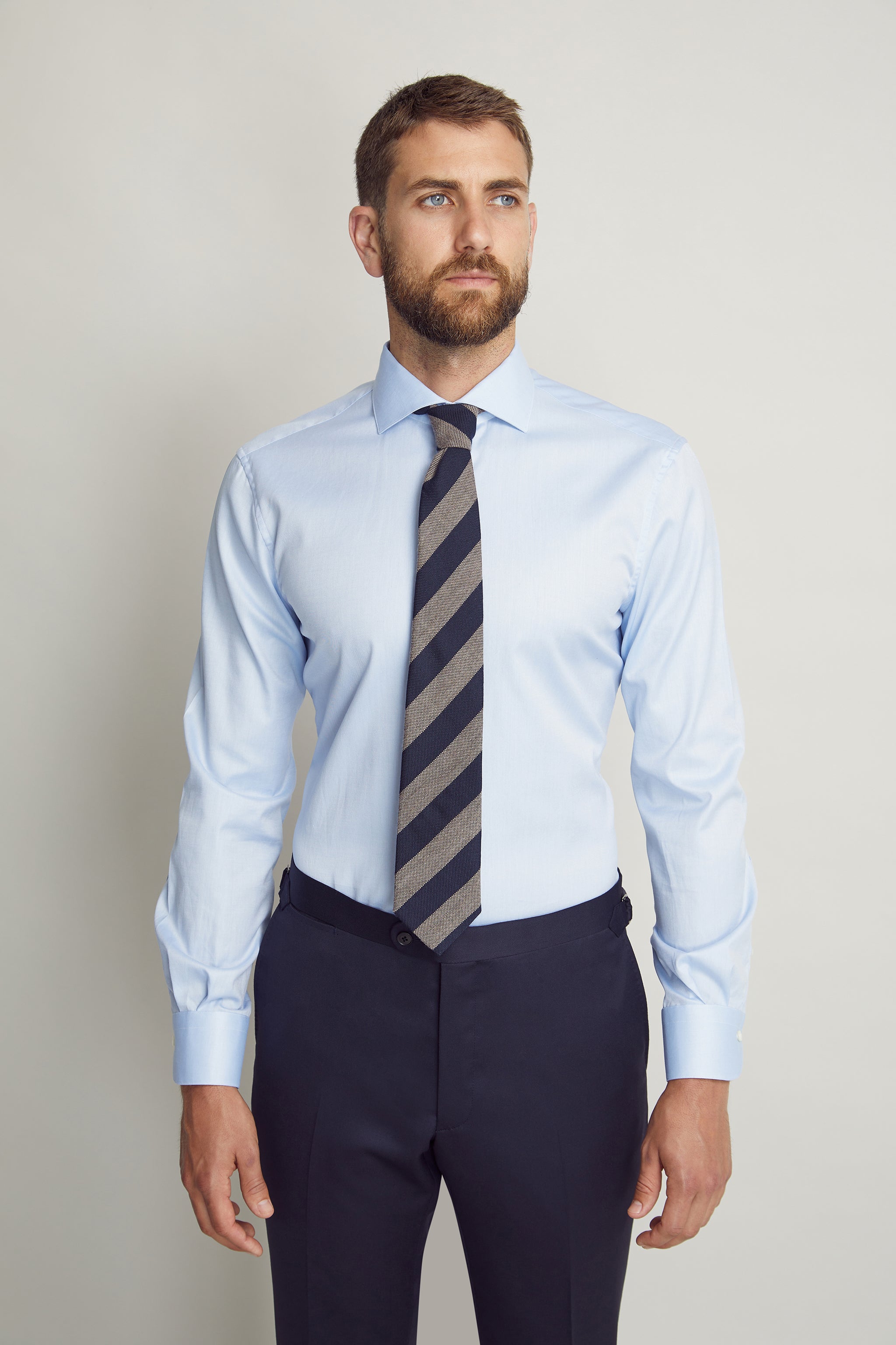 Block Striped Tie custom tailored in Sydney Australia.