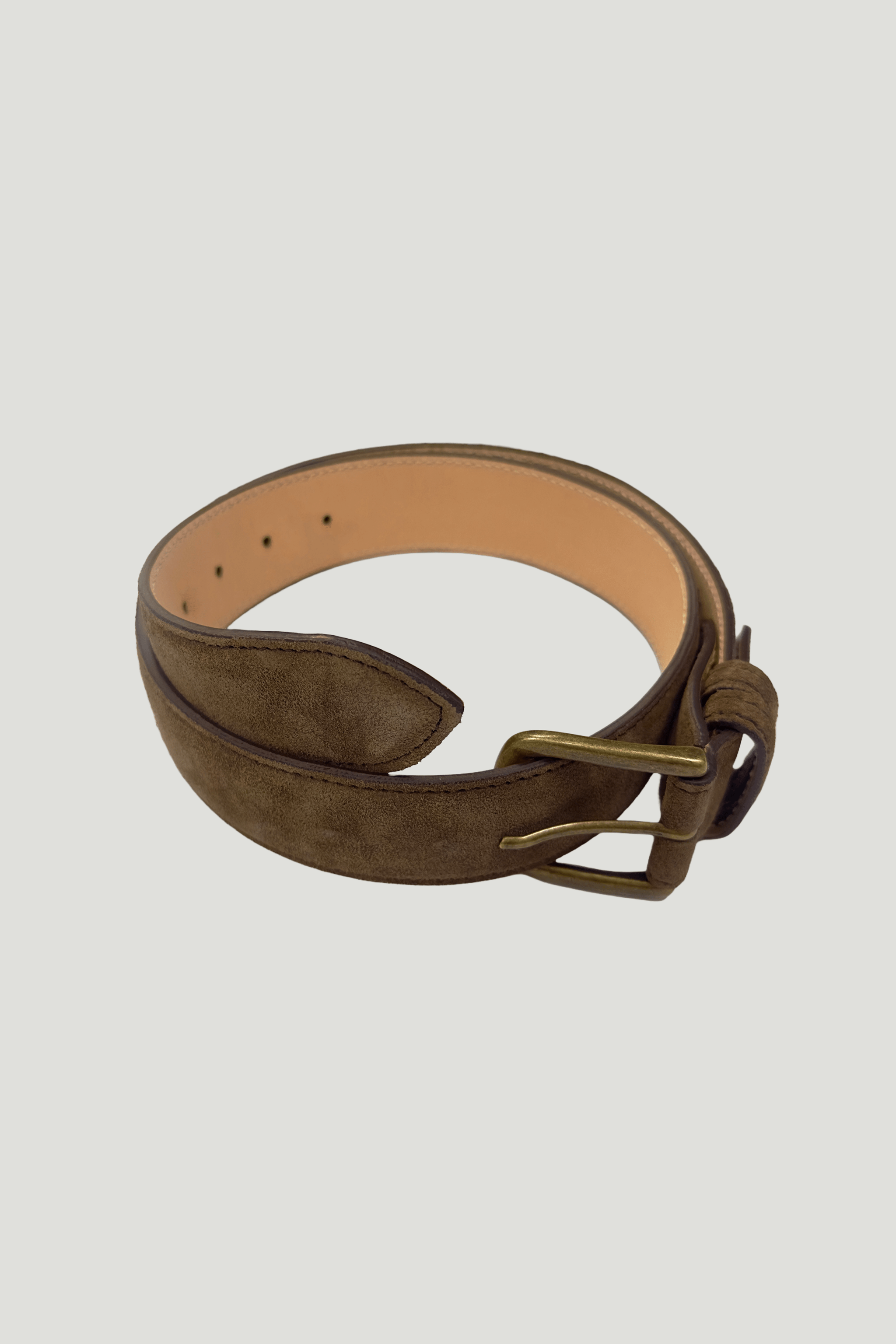 Suede leather Casual Belt custom made in Sydney Australia.