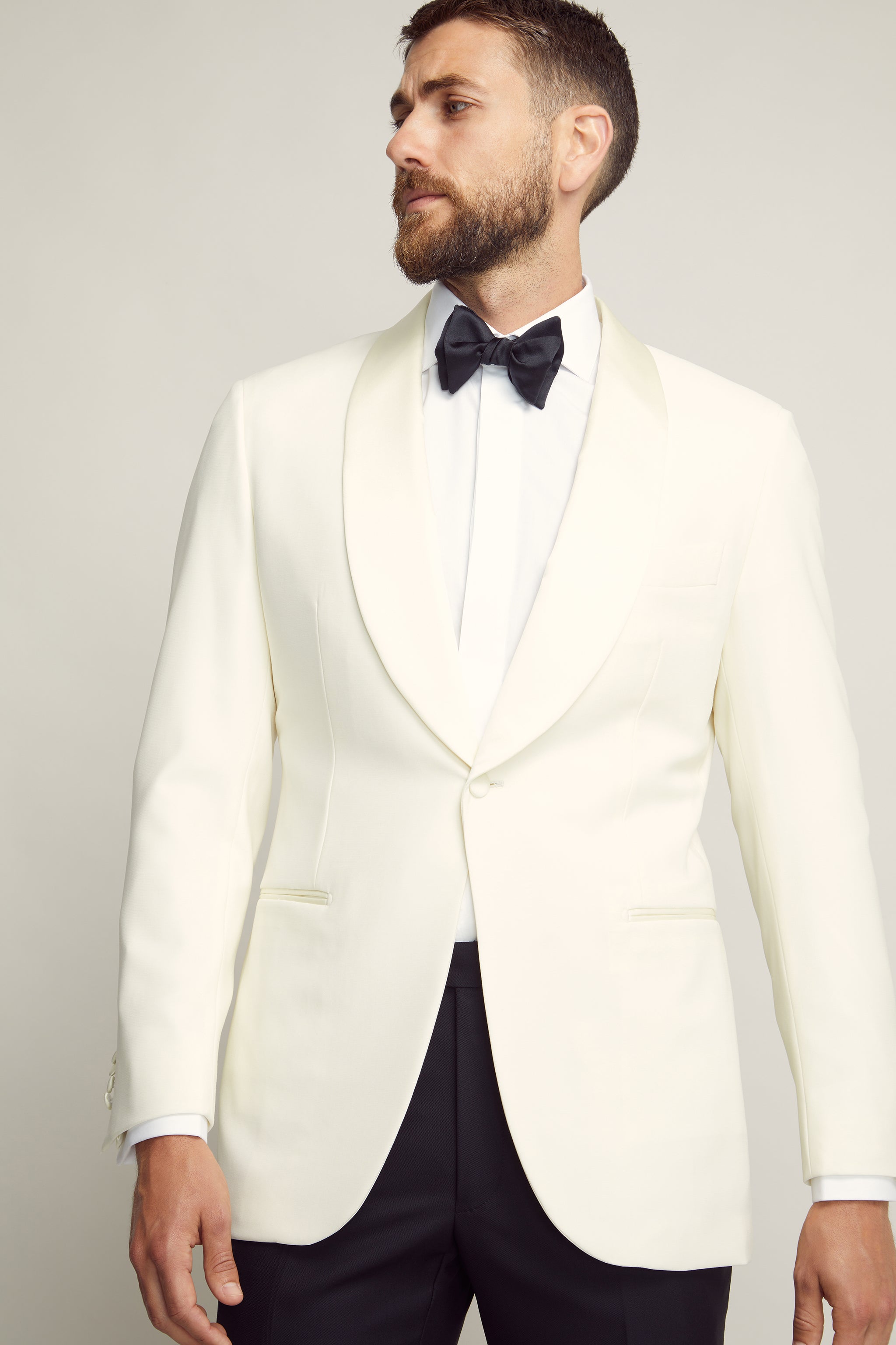 Off White Tuxedo Jacket