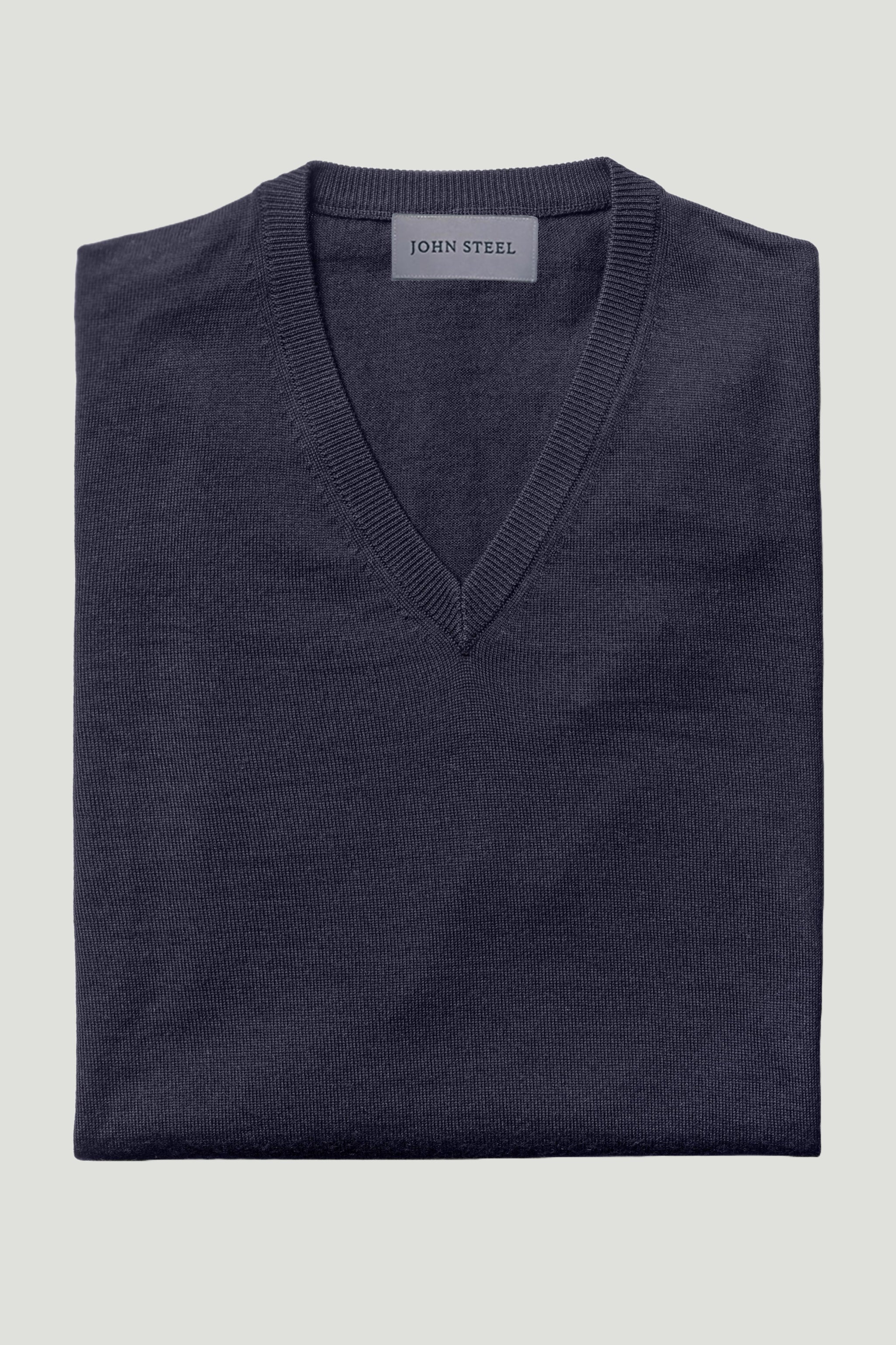 Navy Merino V Neck Sweater custom tailored in Sydney Australia.